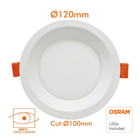 Inbouw downlight LED 12W rond CCT UGR17 OSRAM