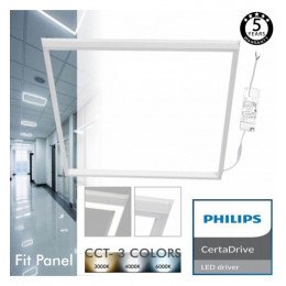 LED paneel 60x60 44W 3CCT met lichtlijst voor valse plafonds