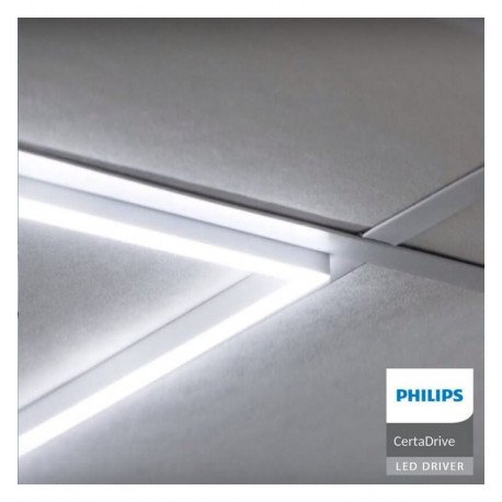 LED paneel 60x60 44W 3CCT met lichtlijst voor valse plafonds