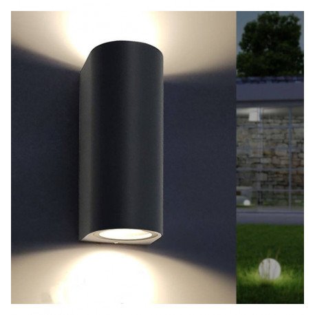 Wandlamp led IP65 GU10 x2 voor binnen en buiten