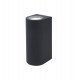 Wandlamp led IP65 GU10 x2 voor binnen en buiten