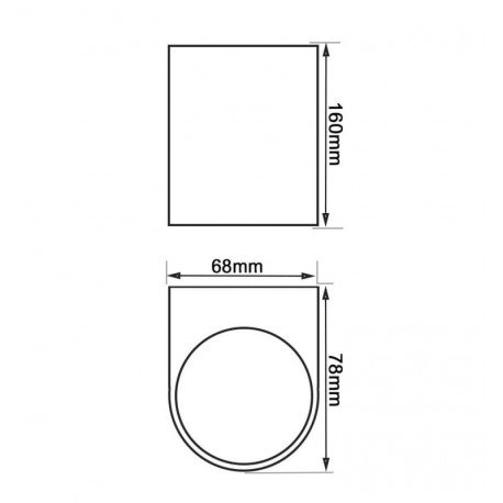 Wandlamp led IP65 GU10 x2 voor binnen en buiten