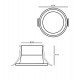 Inbouw downlight led 8W circulair CCT UGR17