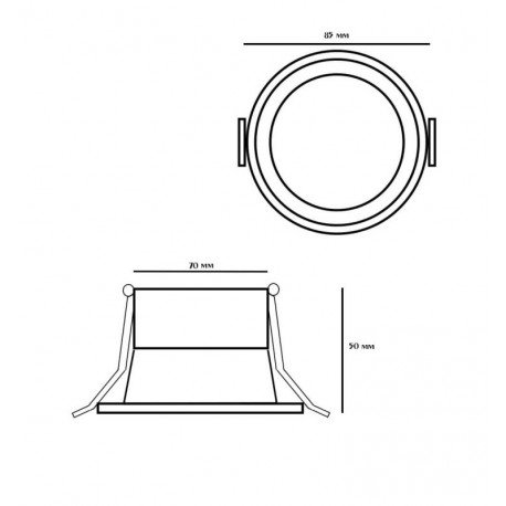 Inbouw downlight led 8W circulair CCT UGR17