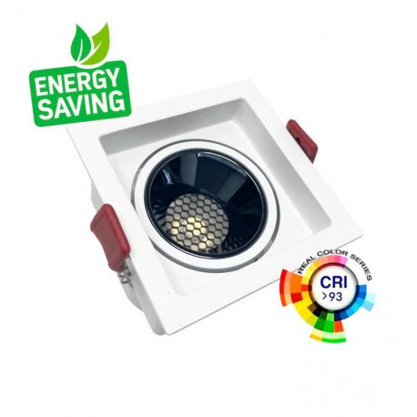 Vierkante led-downlight 5W/8W/12W wit UGR11 40º CCT CRI+92