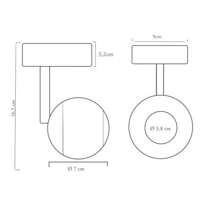Led-schijnwerper opbouw kantelbaar 12W-8W-5W CCT CRI+93 UGR13