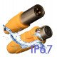 DMX XLR connector 3-pins (mannelijk-vrouwelijk) IP67 voor signaal