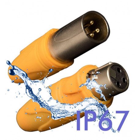 Conector DMX XLR 3 pines macho-hembra IP67 para señal