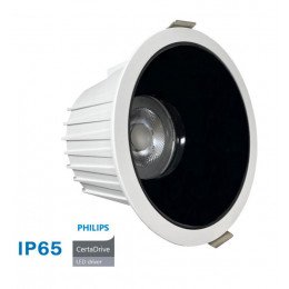 Downlight LED 40W CCT rond voor badkamers en keukens IP65