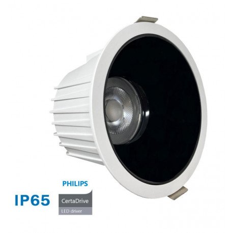 Downlight LED 40W CCT rond voor badkamers en keukens IP65