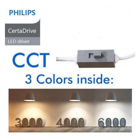 Downlight LED 40W CCT rond voor badkamers en keukens IP65