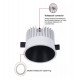 Downlight LED 40W CCT rond voor badkamers en keukens IP65