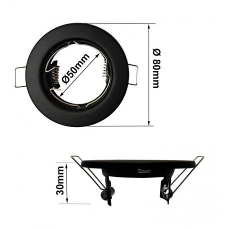 LED Recessed Round Downlight for GU10 MR16 (Adjustable)