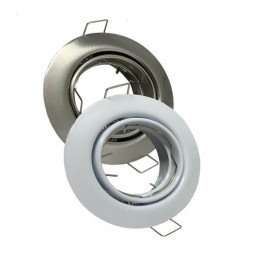 Slim inbouwspot kantelbaar GU10 MR16 aluminium of wit