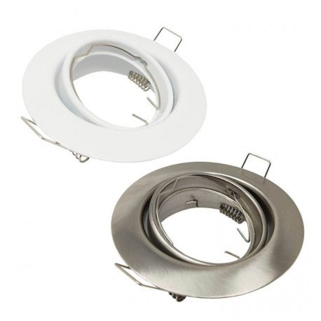 Slim inbouwspot kantelbaar GU10 MR16 aluminium of wit