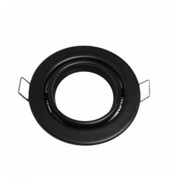 LED High Bay Orientable GU10 MR16 Black Recessed Trim