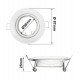 Downlight LED aro orientable GU10 MR16 aluminio