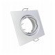 LED Square Adjustable Recessed GU10/MR16 White Trim