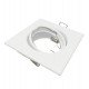LED Square Adjustable Recessed GU10/MR16 White Trim