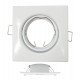 LED Square Adjustable Recessed GU10/MR16 White Trim