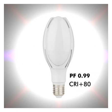 Bombilla LED ED90 40W E27 para farola alta resistencia 300º