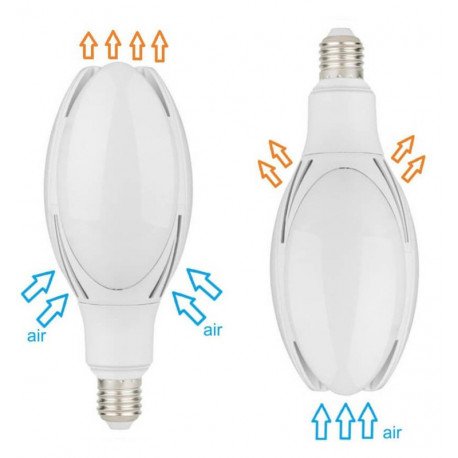 Bombilla LED ED90 40W E27 para farola alta resistencia 300º