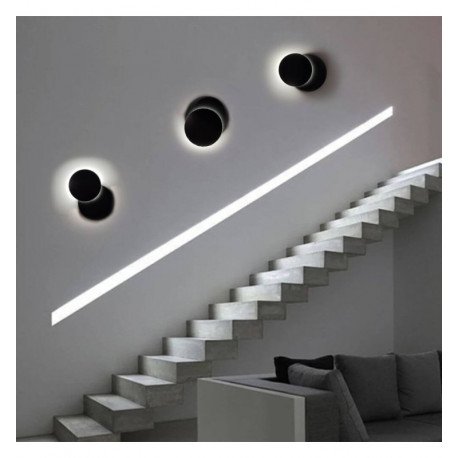 LED Wall Light 6W IP54 Minimalist White/Black