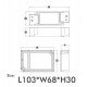 DALI dimbare led-driver 42W multicurrent 600-1100mA IP20
