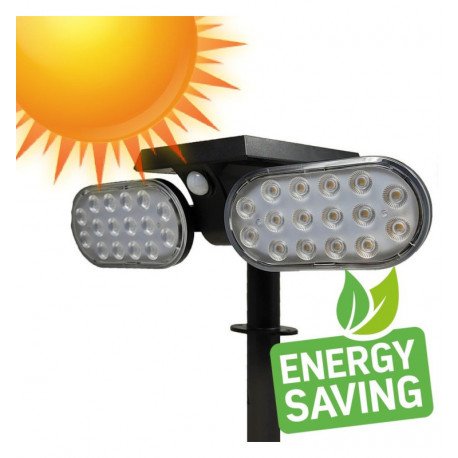 Led-zonnewandlamp solar Pica 2W 4500K met bewegingssensor IP65