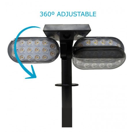 Led-zonnewandlamp solar Pica 2W 4500K met bewegingssensor IP65