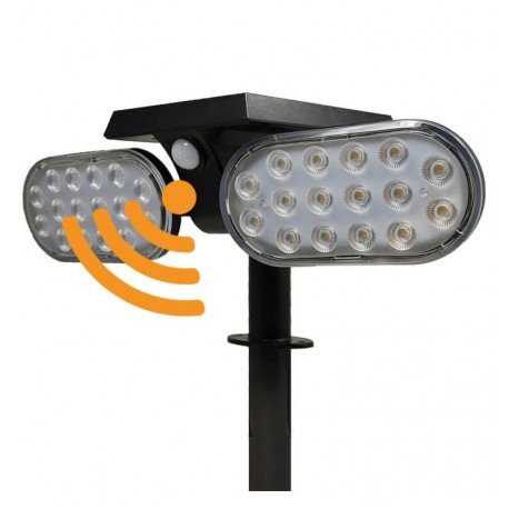 Led-zonnewandlamp solar Pica 2W 4500K met bewegingssensor IP65