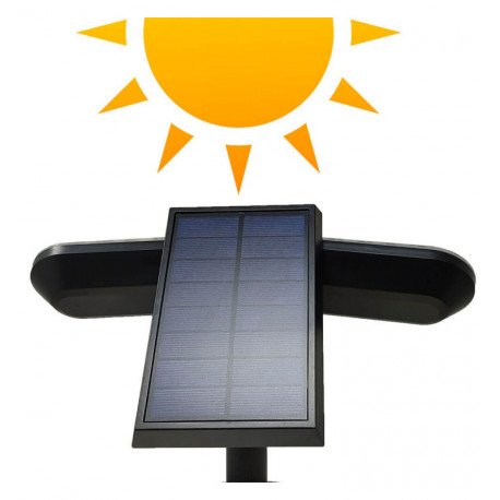 Led-zonnewandlamp solar Pica 2W 4500K met bewegingssensor IP65