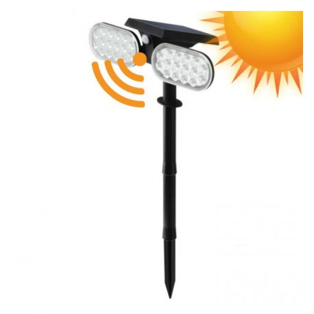 Led-zonnewandlamp solar Pica 2W 4500K met bewegingssensor IP65