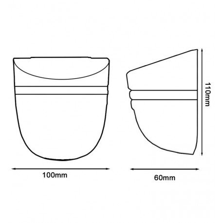 Wandlamp led met PIR-bewegingssensor 4500K IP65 voor buiten