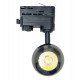Led-schijnwerper 10W voor driefasige rail CRI+93 24° chroom zwart