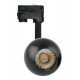 Led-schijnwerper 10W voor driefasige rail CRI+93 24° chroom zwart