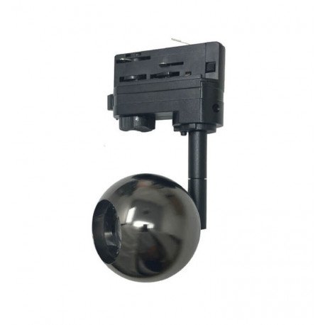 Led-schijnwerper 10W voor driefasige rail CRI+93 24° chroom zwart