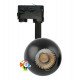 Led-schijnwerper 10W voor driefasige rail CRI+93 24° chroom zwart
