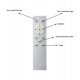 Led plafondventilator TICO 37W CCT 92 cm met omkeerfunctie