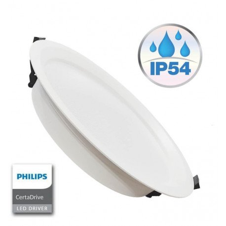 Downlight LED 40W circulair CCT Philips CertaDrive IP54 UGR17