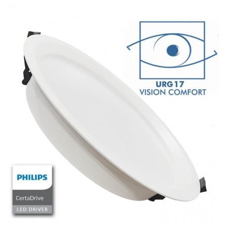 Downlight LED 40W circulair CCT Philips CertaDrive IP54 UGR17