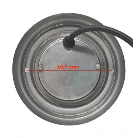 Foco LED RGB sumergible 6W para piscina IP68 acero 316