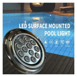 Foco LED sumergible 18W piscina IP68 acero inoxidable 316