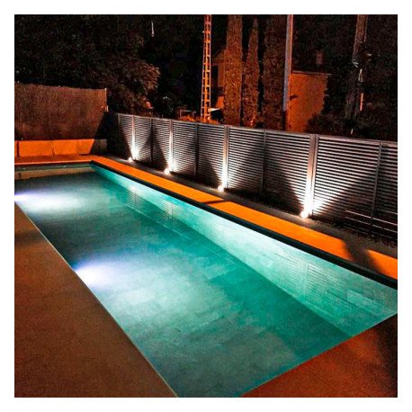 Foco LED sumergible 18W piscina IP68 acero inoxidable 316