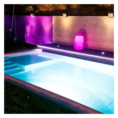 Foco LED sumergible 18W piscina IP68 acero inoxidable 316