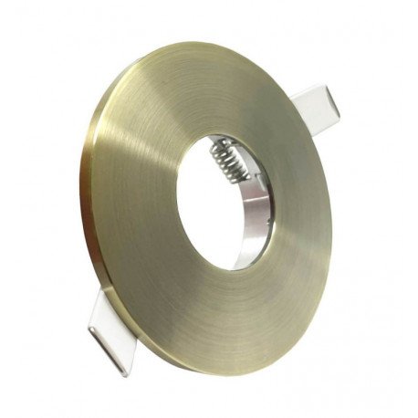 Aro fijo LED GU10-MR16 bronce para dicroica empotrable