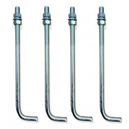 16mm Zinc-Plated Ground Anchor Bolts for Outdoor Poles