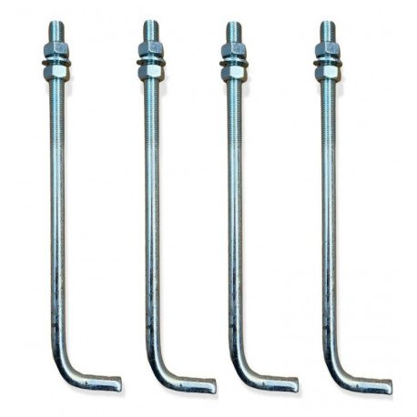 16mm Zinc-Plated Ground Anchor Bolts for Outdoor Poles