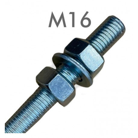 16mm Zinc-Plated Ground Anchor Bolts for Outdoor Poles