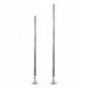 Columna URBAN galvanizada 3-4 m punta 60 mm para farola exterior
